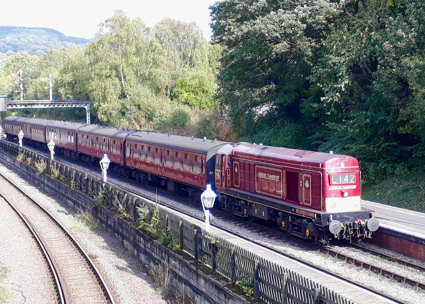 Irresistible - a heritage diesel train on the North York Moors Railway